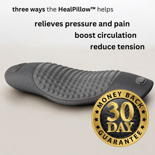 Heat & Vibration Massage Pillow For Back and Neck