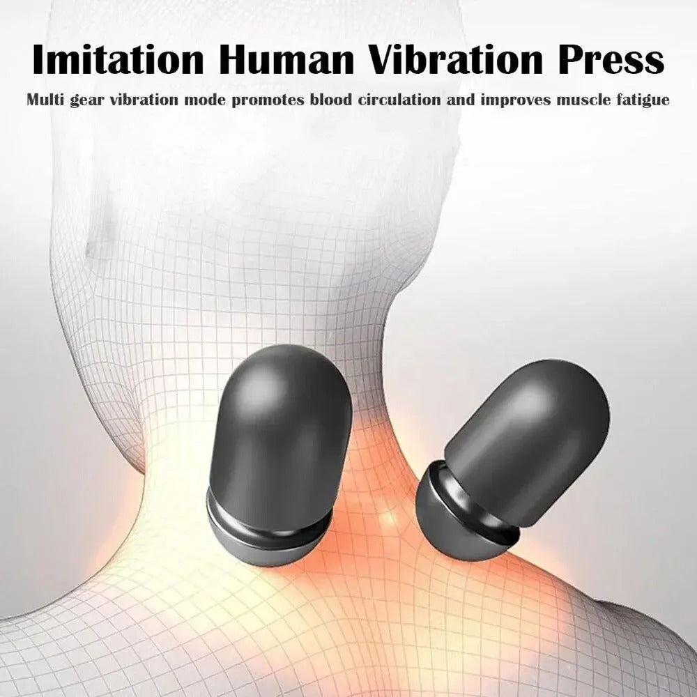 Heat & Vibration Massage Pillow For Back and Neck